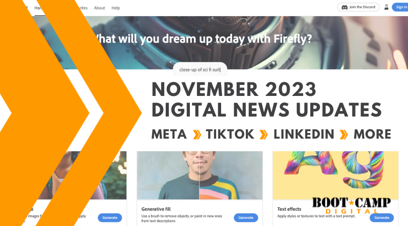 Digital Marketing news November 2023