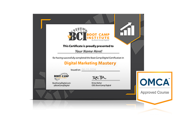 Mockup Certificate LIVE Digital Marketing Workshop Plus Accreditations
