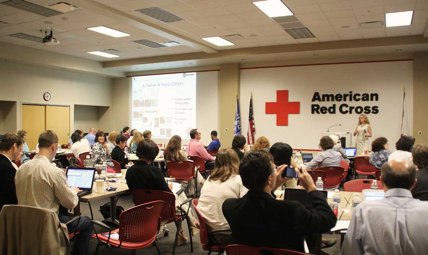Corporate training with the American Red Cross team