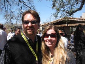 Lee Odden and Krista Neher at the Hats Party at sxsw 041 300x225 1