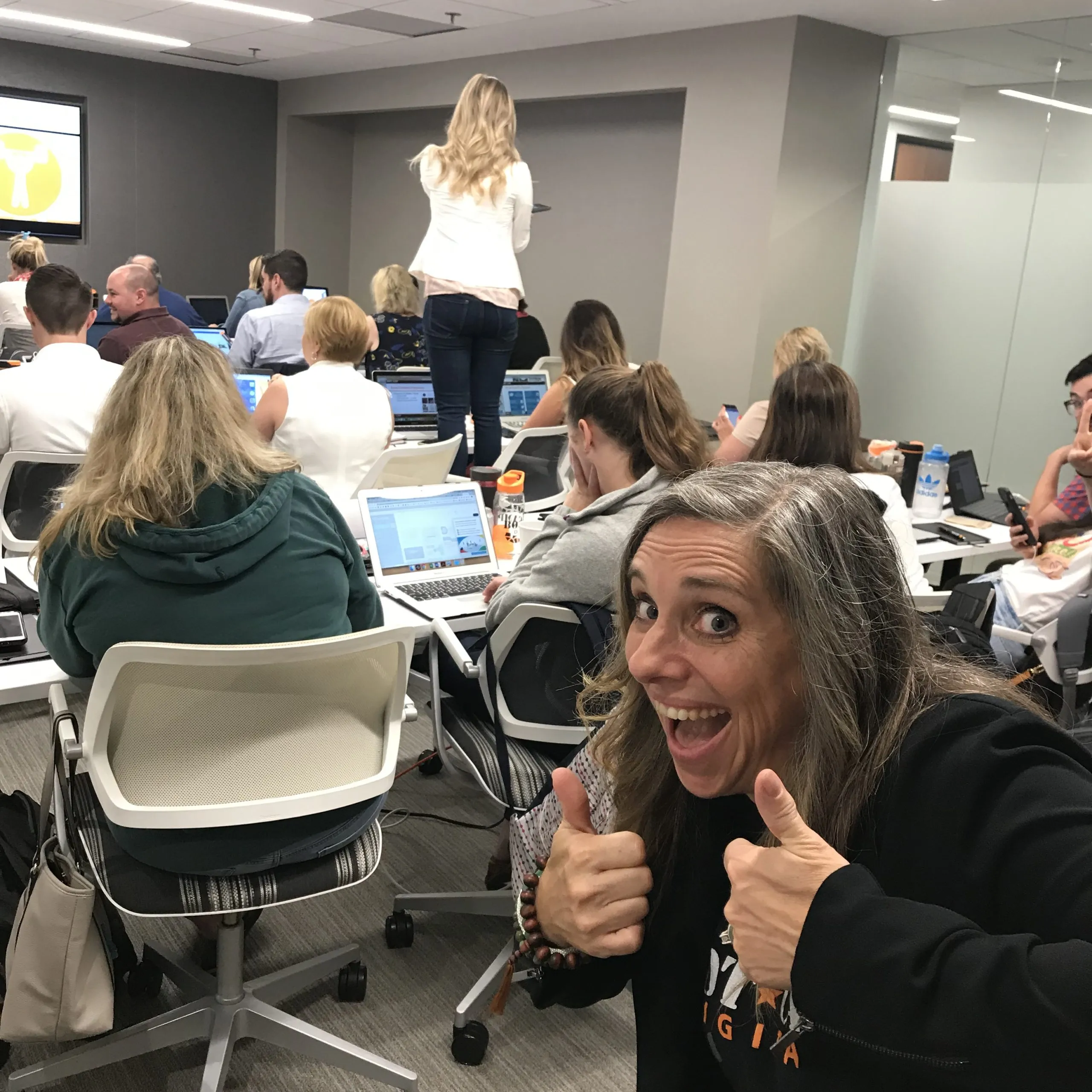 2019 DC BC Candid Shot Back of Class Allison funny scaled 1