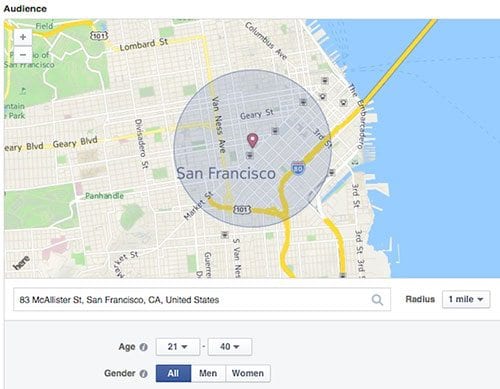 Facebook Local Awareness Ads