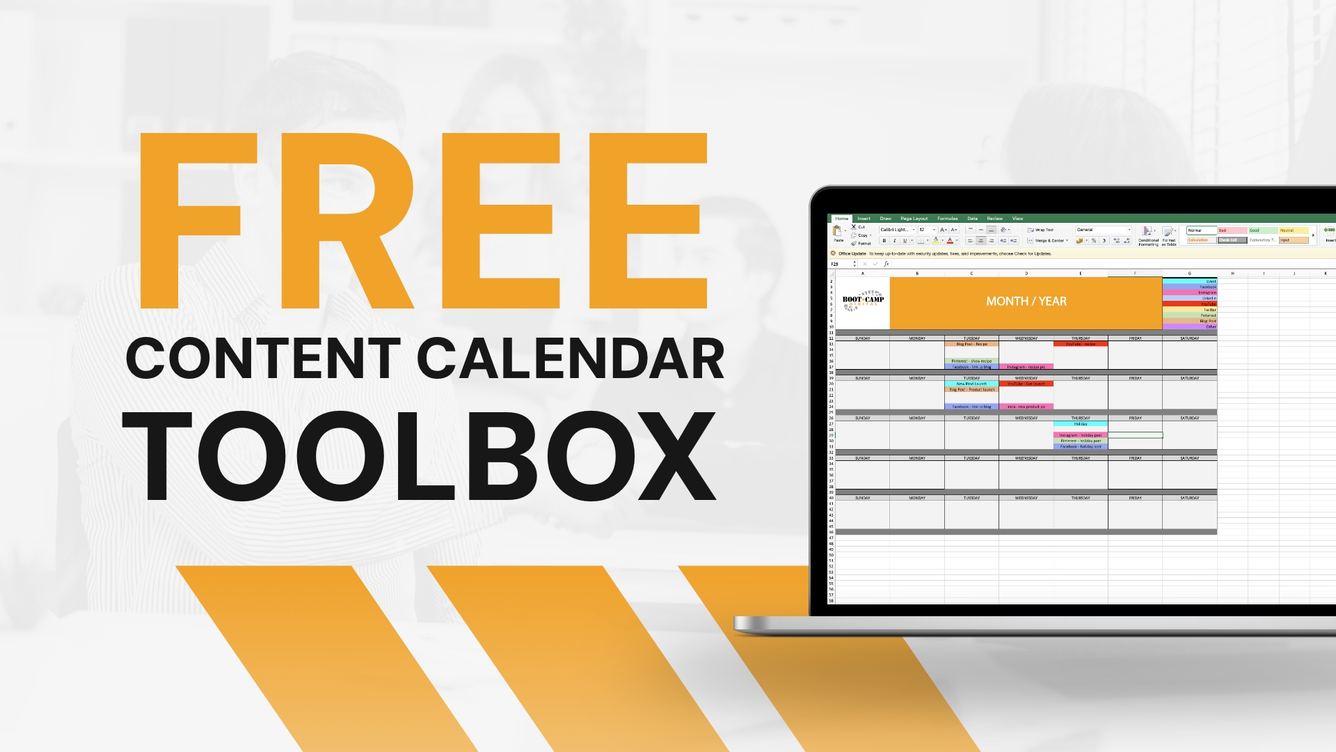 Free Content Calendar Toolbox