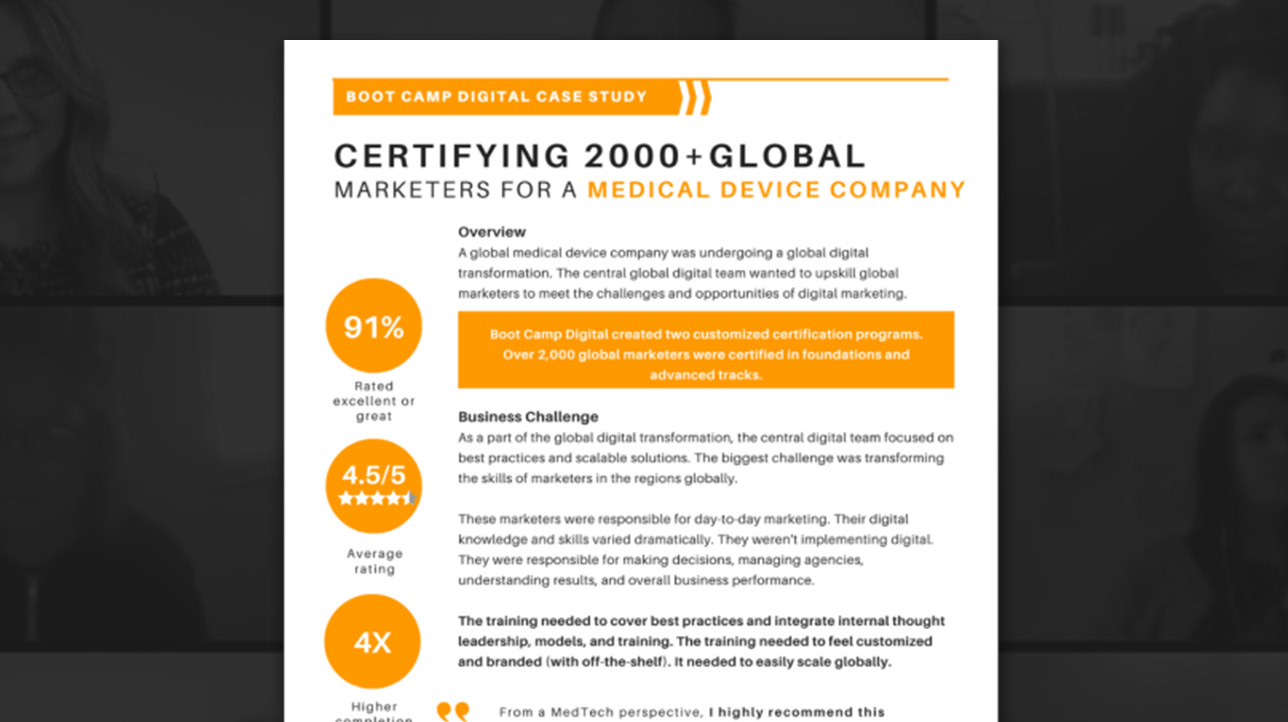 Healthcare Company Case Study | BootCamp Digital
