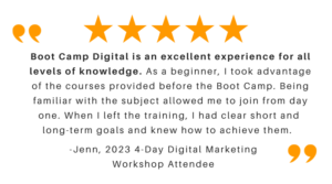 Jenn 4 day Boot camp Testimonial 300x167 1