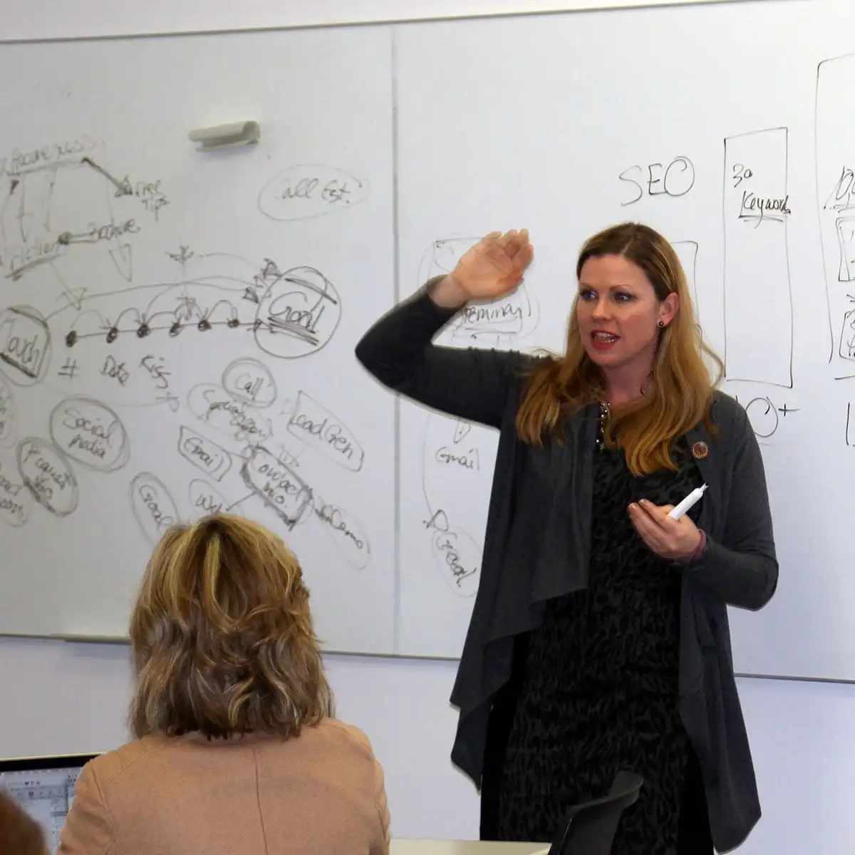 Krista presenting