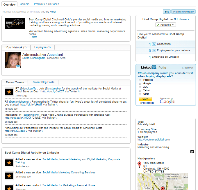 LinkedIn Company Pages Overview