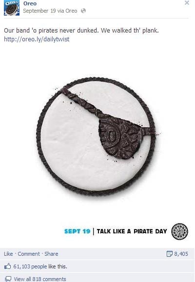 Oreo pirate post