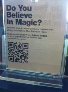 QR Code example Gap