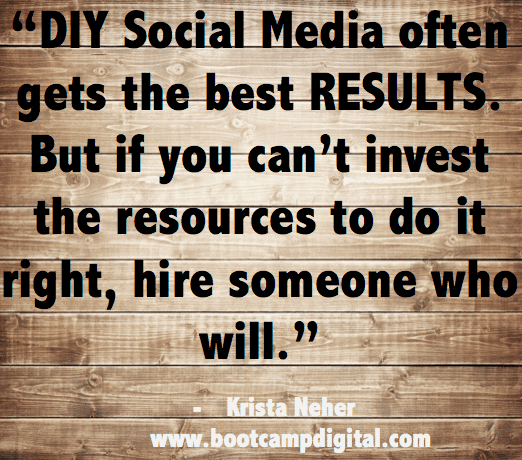 DIY social media vs hiring a social media agency