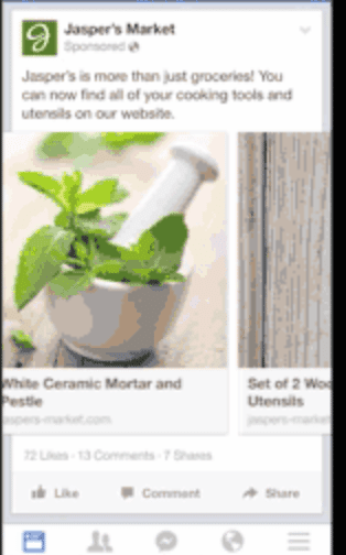 facebook multiproduct ads