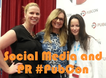 Social Media PR at PubCon with Lisa Buyer and Melissa Fach
