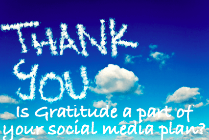 Is gratitude a part of your social media plan? #Thanksgiving