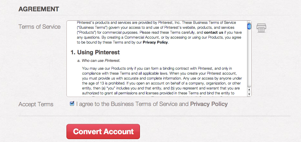 pinterest setup