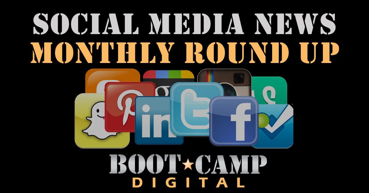 Social media news monthly round up