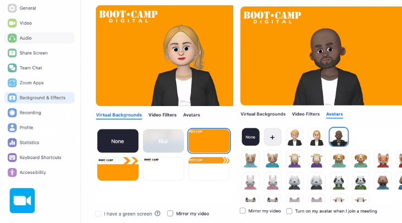 Zoom Avatars