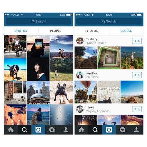 Instagram New Explore Tab