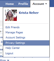 facebook settings