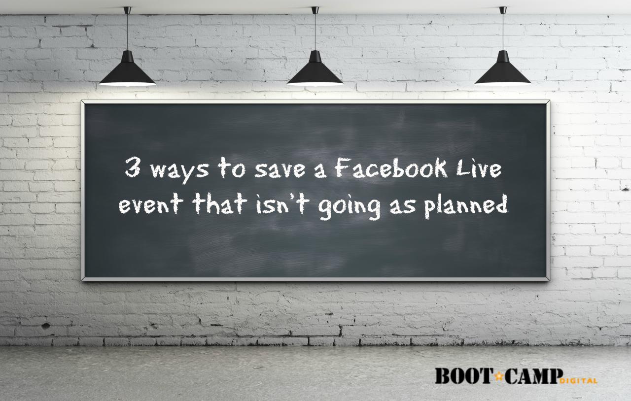 Facebook Live event, Facebook Live, saving a Facebook Live event, Facebook Live tips