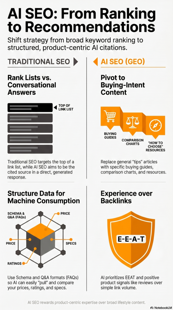 AI SEO Strategy Infographic