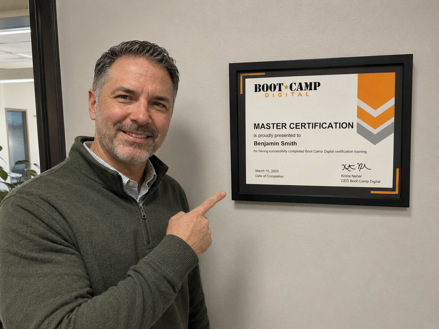 Man earned Cert