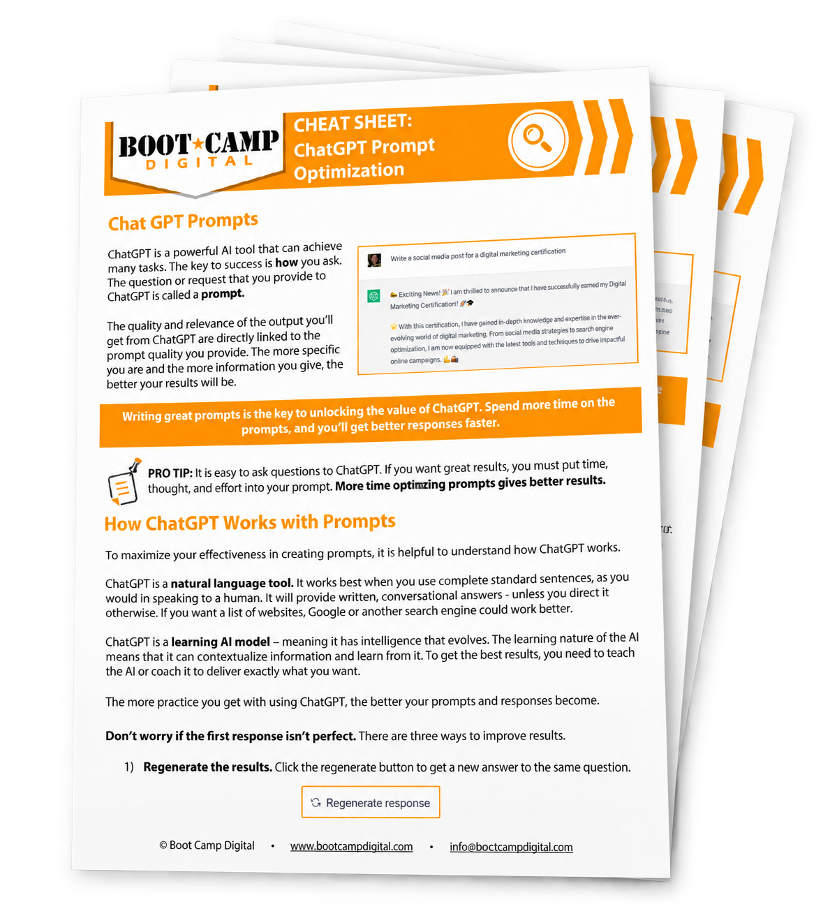 ChatGPT Prompt Sheet Mockup