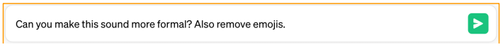 Example of a follow-up prompt in ChatGPT
